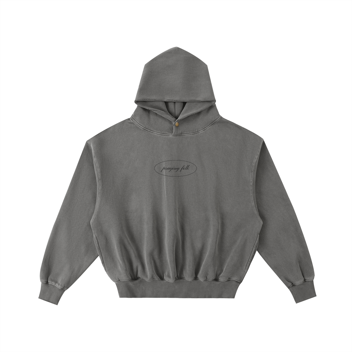 Praying Folk Frayed Washed Hoodie