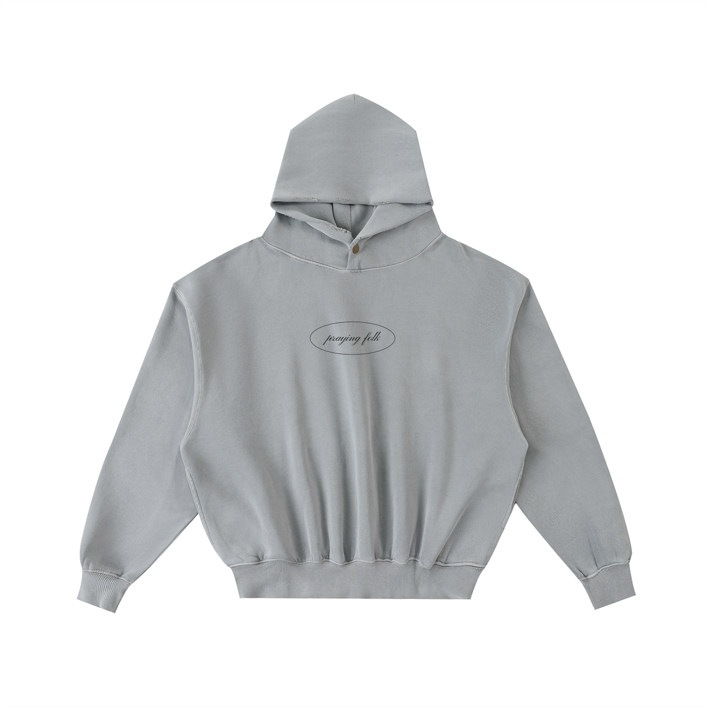 Praying Folk Frayed Washed Hoodie