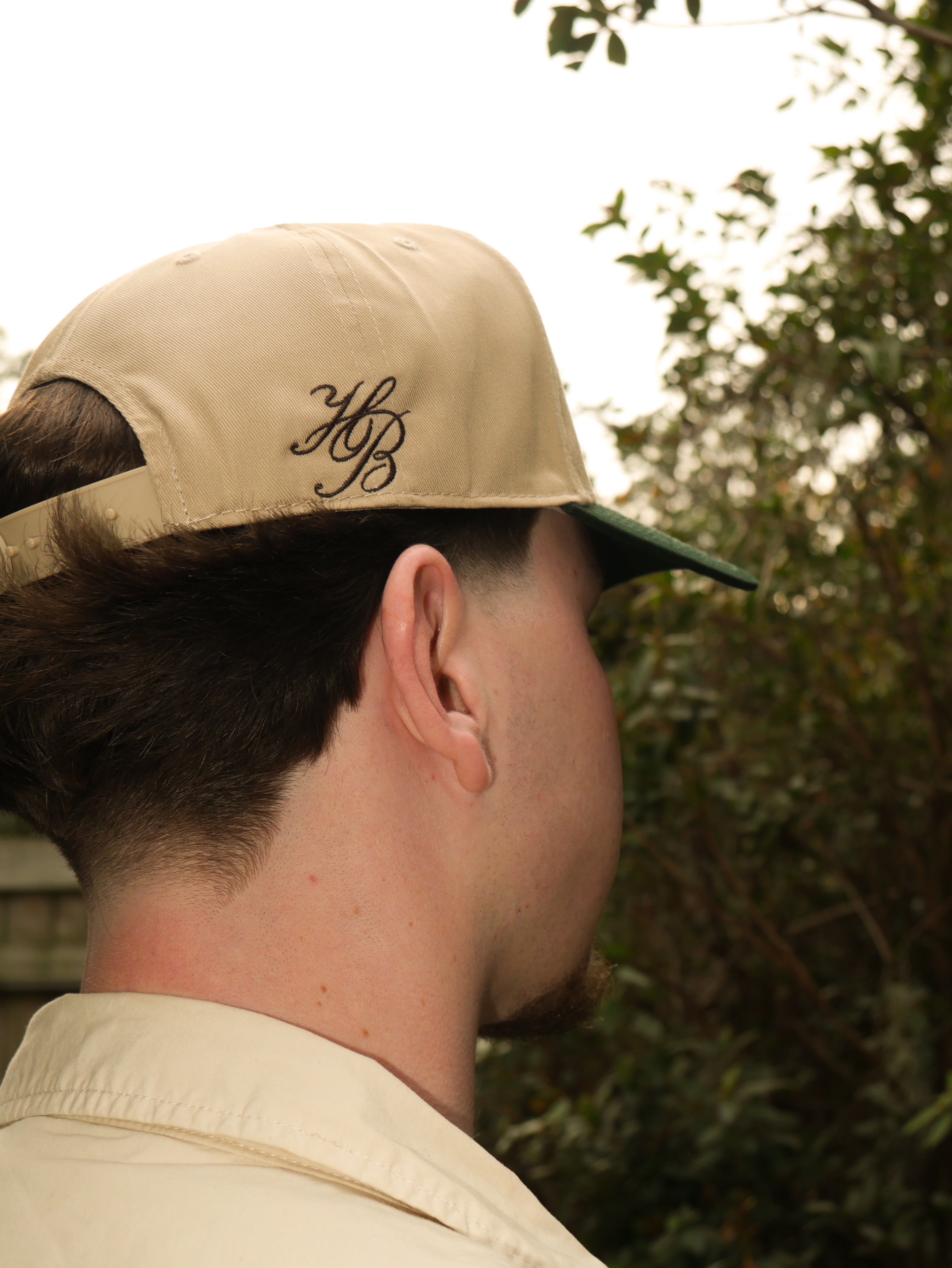 "In God's Hands" Cursive Classic Cap (Forest Green)