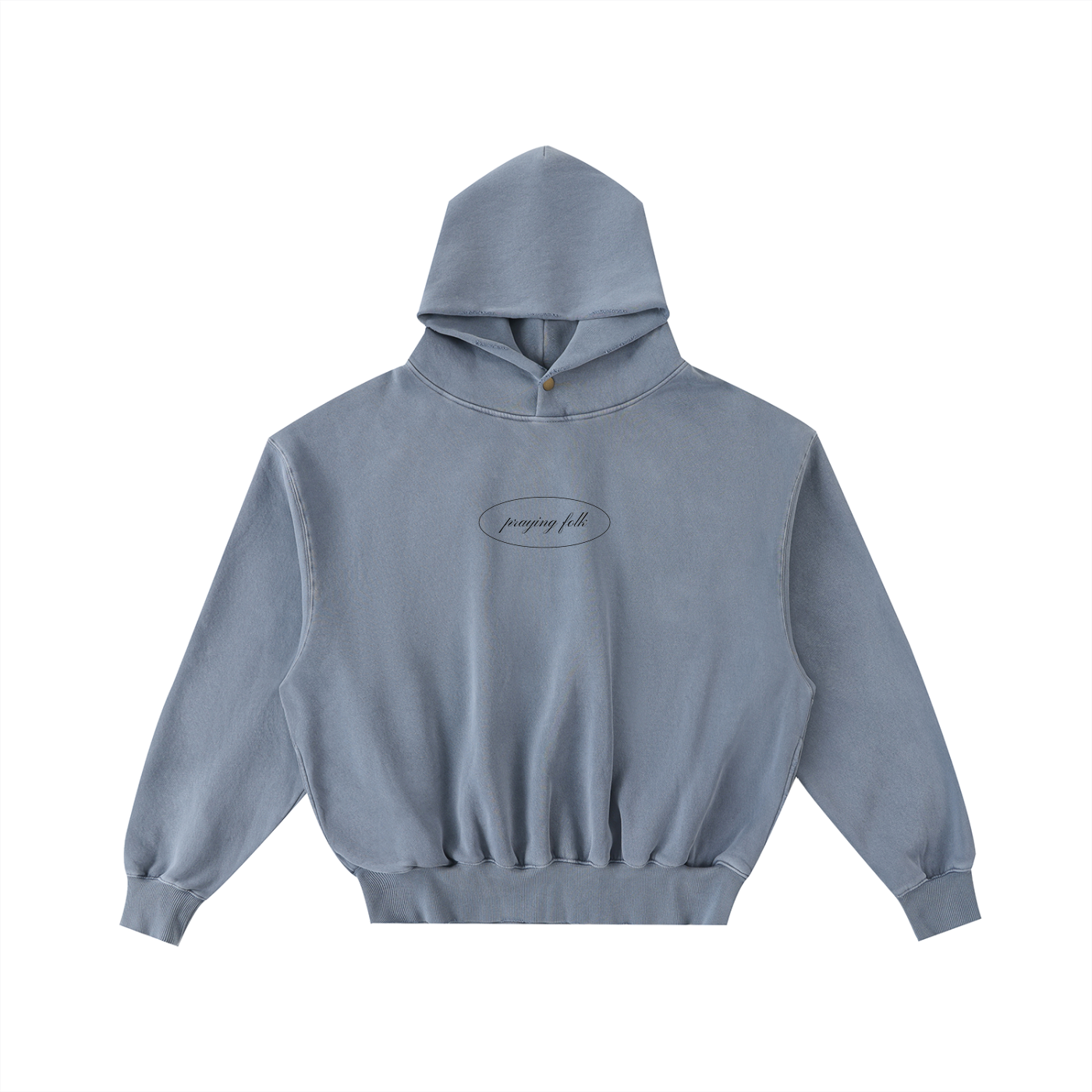 Praying Folk Frayed Washed Hoodie